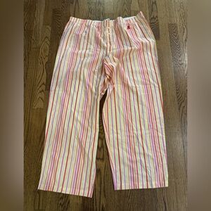 Y2K vintage Walt Disney world women’s striped pajama pants - nwt - sz XXL